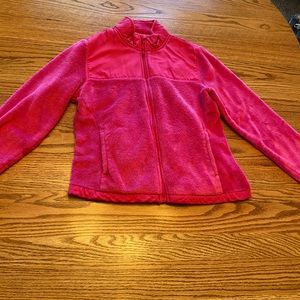 Pink fleece jacket